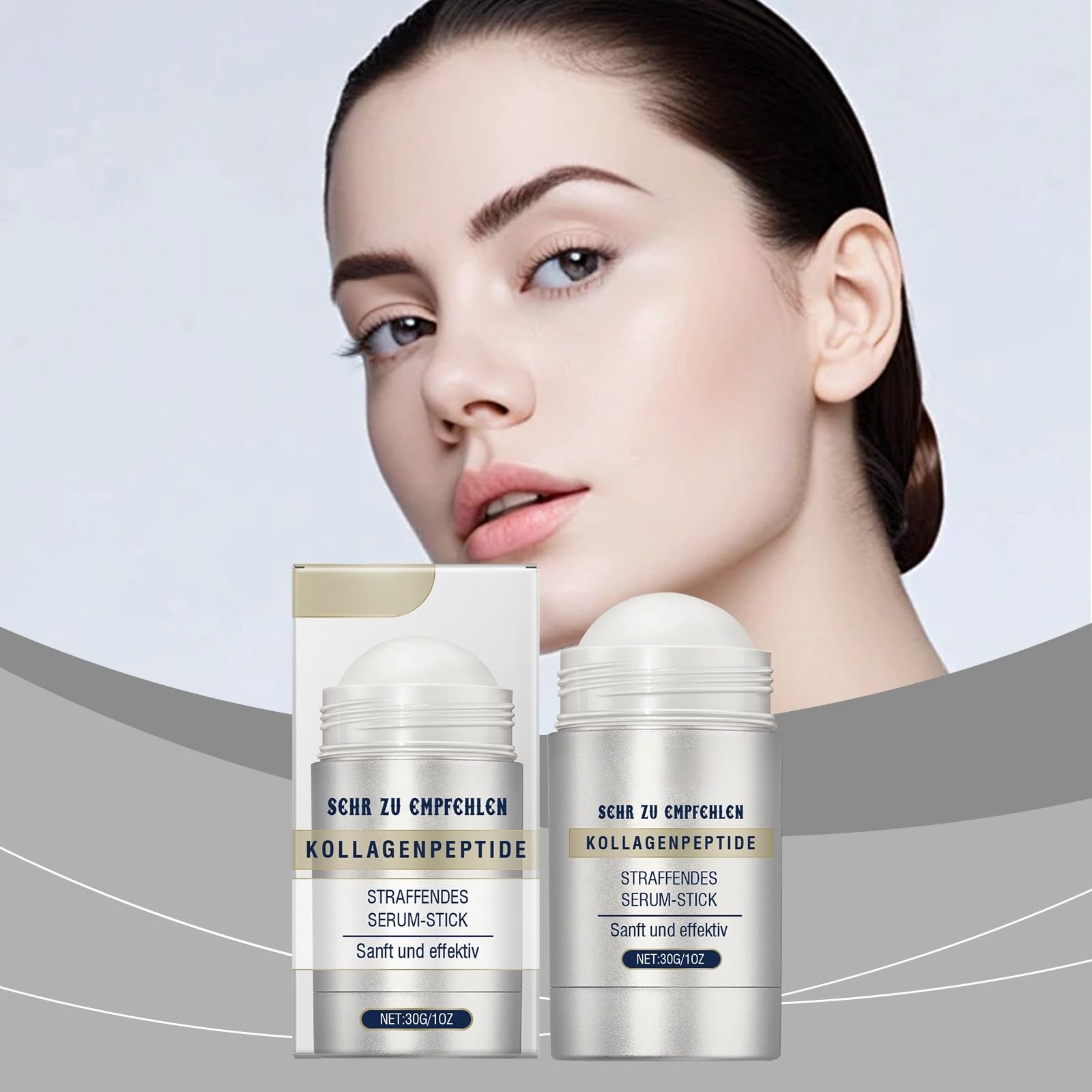 **Collagen Peptide Firming Serum Stick for Women – Anti-Aging Neck & Face Tightening Serum to Reduce Wrinkles & Laugh Lines (1pc) – Perfect for Daily Skincare & Travel**
