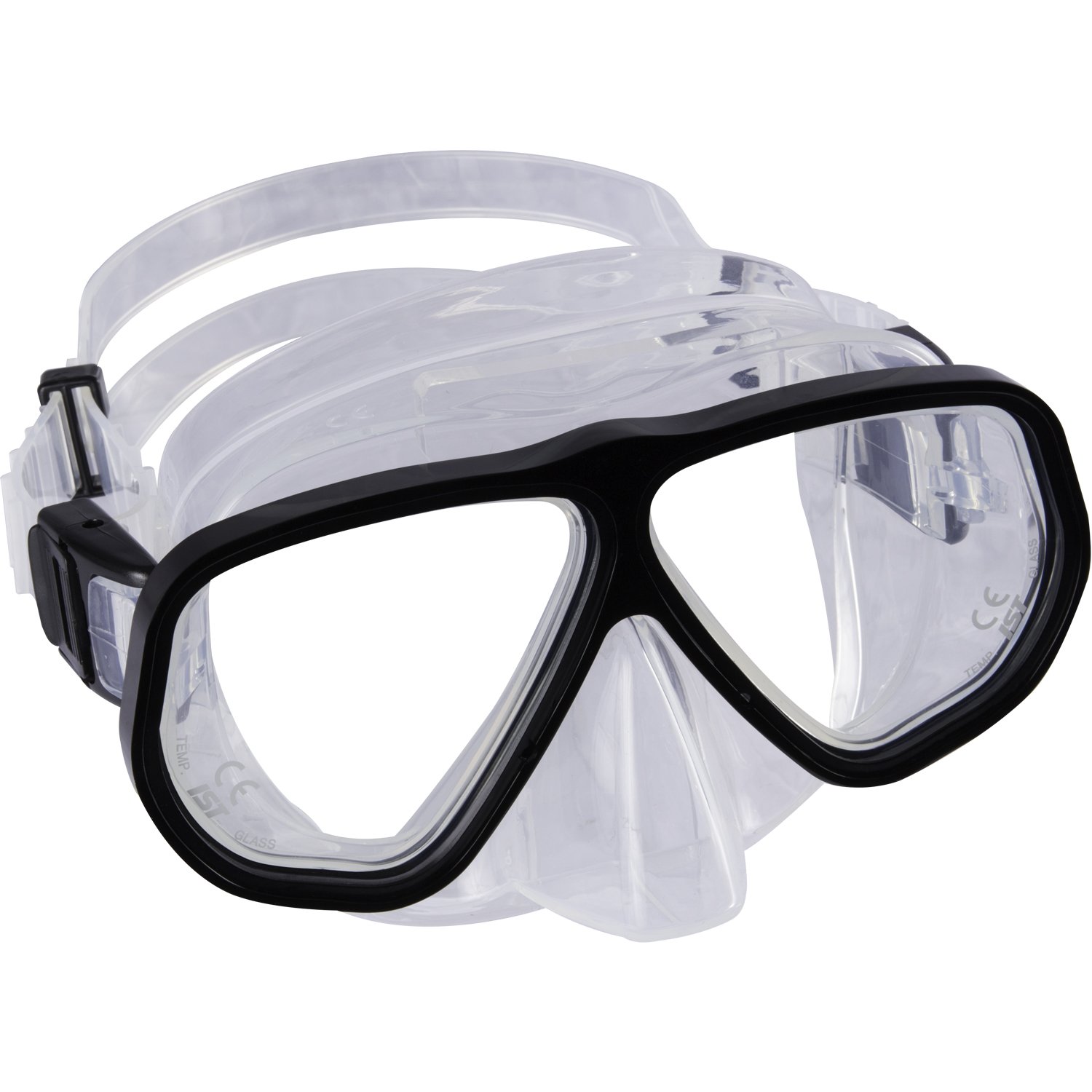 IST Panorama Aluminum Frame Twin-Lens Safety Mask - Lightweight & Durable for Construction, Woodworking, and DIY Projects