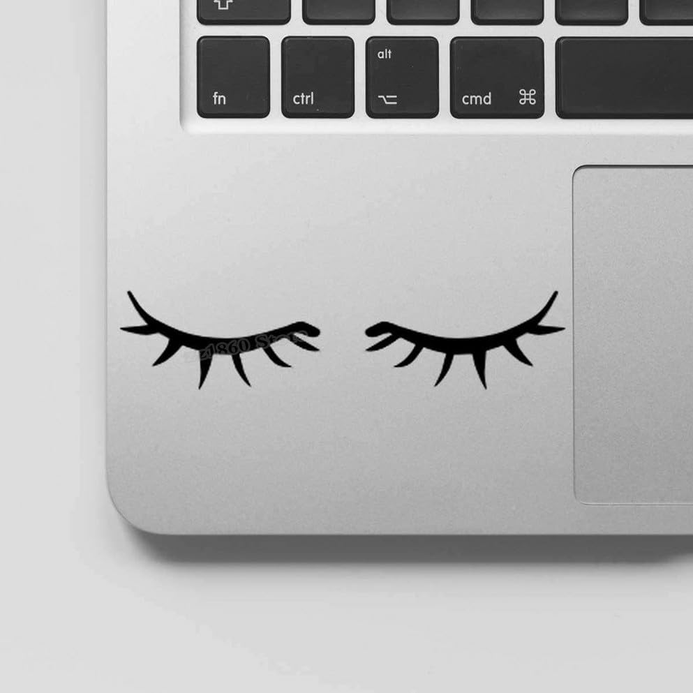GADGETS WRAP Vinyl 2X Eye Lashes Decal - iPhone Eyelashes Sticker for iPhone 13/14/15 Pro Max - Fun Phone Accessories for Girls & Women - Perfect for Parties, Gifts & Personalizing Your Device