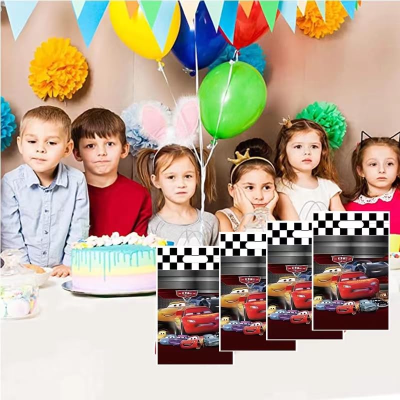 30 Pack Red Car Themed Party Favor Bags - Cute Candy Gift Bags for Kids Birthday Party Supplies, Baby Shower & Themed Decorations - Perfect for Birthday Parties, Baby Showers, and Car-Themed Events