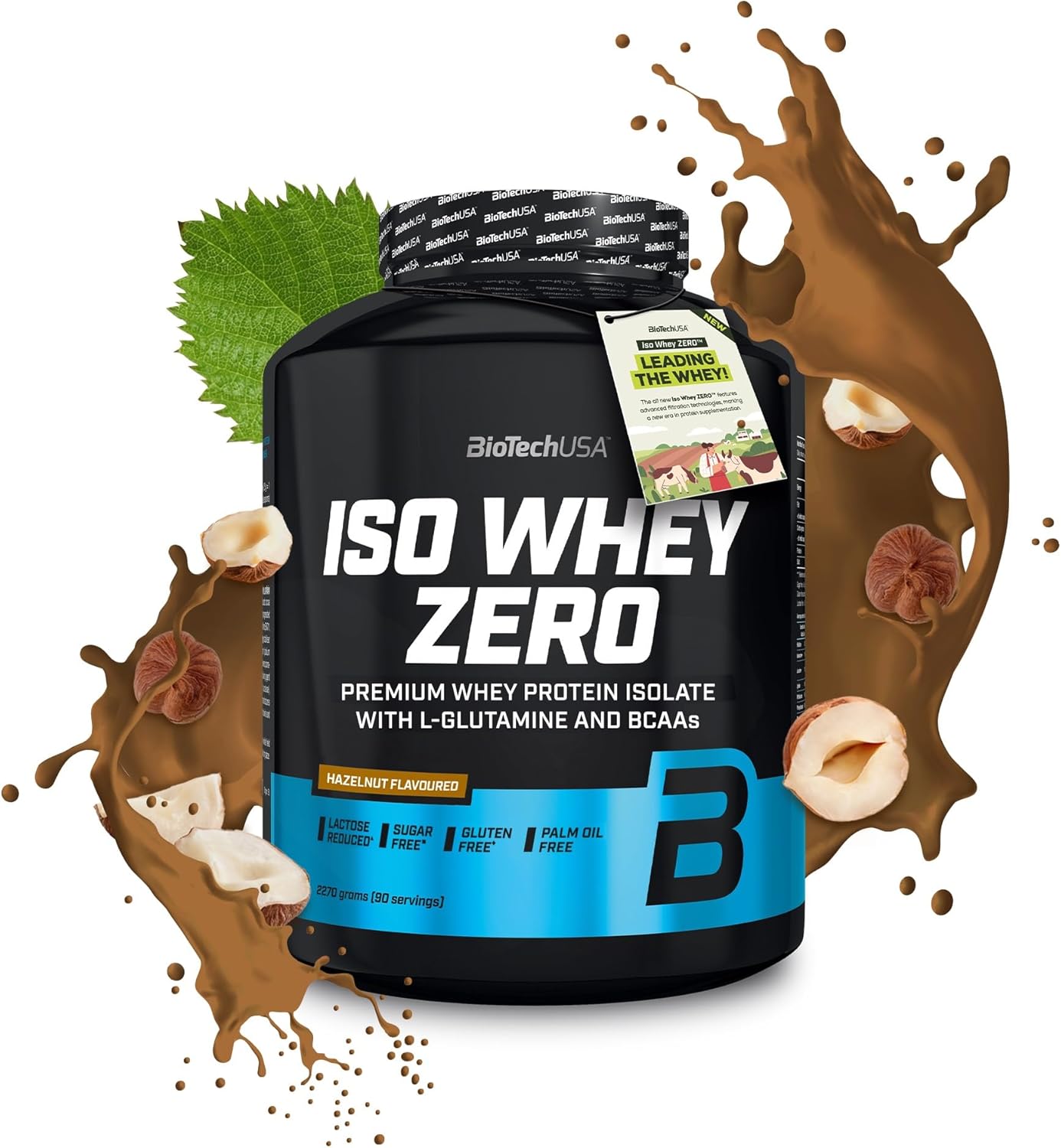 BioTechUSA Iso Whey Zero 2.27kg (5lbs) Premium Protein Powder - Low Carb, Lactose Free Whey Isolate for Muscle Recovery & Growth - Perfect for Post-Workout, Weight Loss & Fitness Enthusiasts