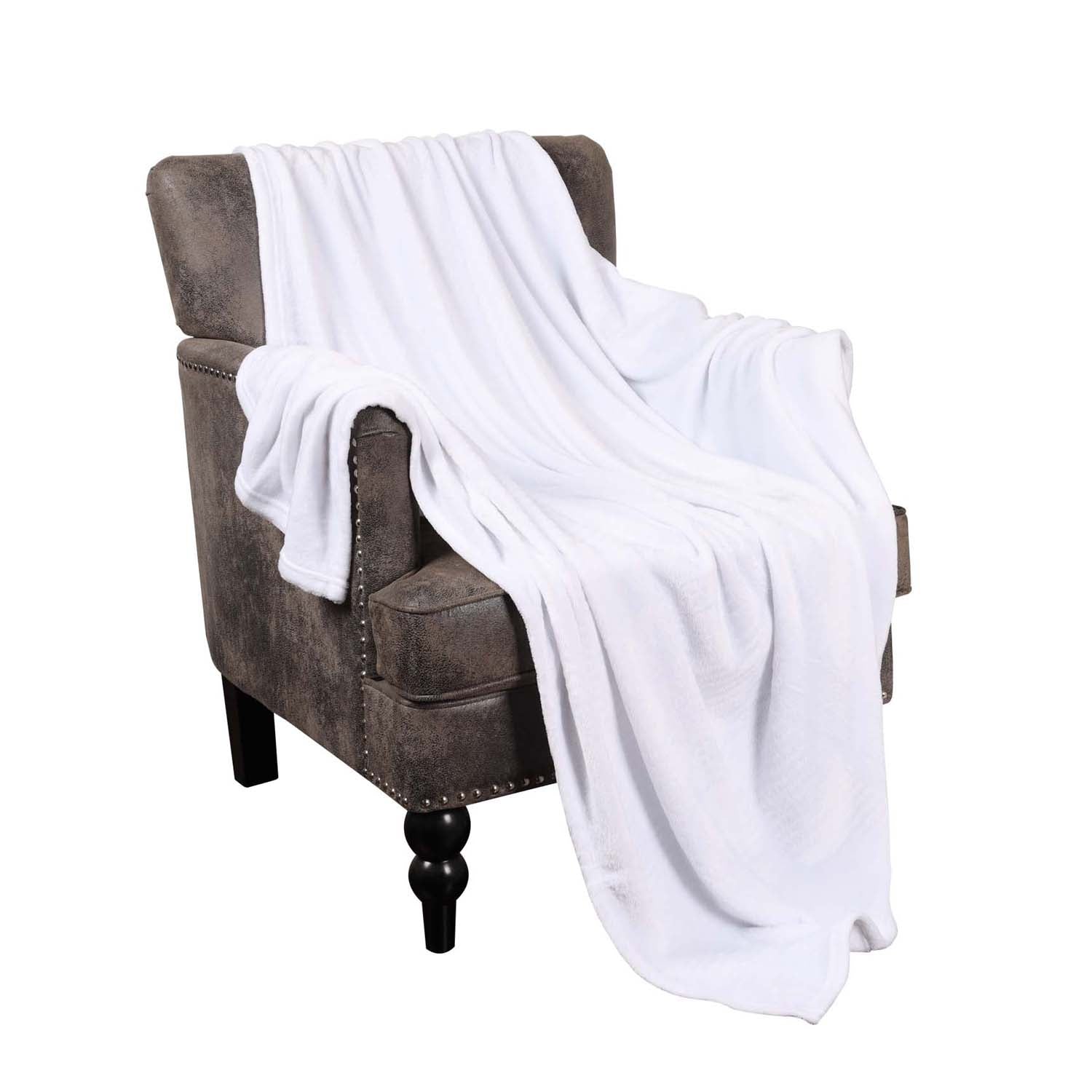 Soft Fleece Plush Blanket - Medium Weight Fluffy Cozy Throw for Couch, Bed & Home Decor - Perfect for Winter, Gifts & Relaxation