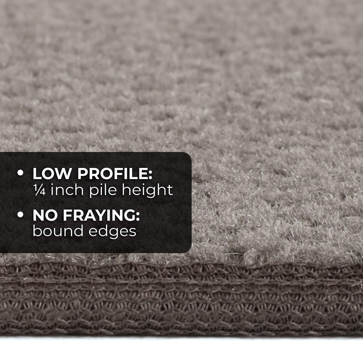 Non-Slip Carpet Runner - 12 Feet x 27 Inches Gray Rug for Hallway, Stairs & High Traffic Areas - Skid-Resistant Floor Mat for Home Safety & Comfort