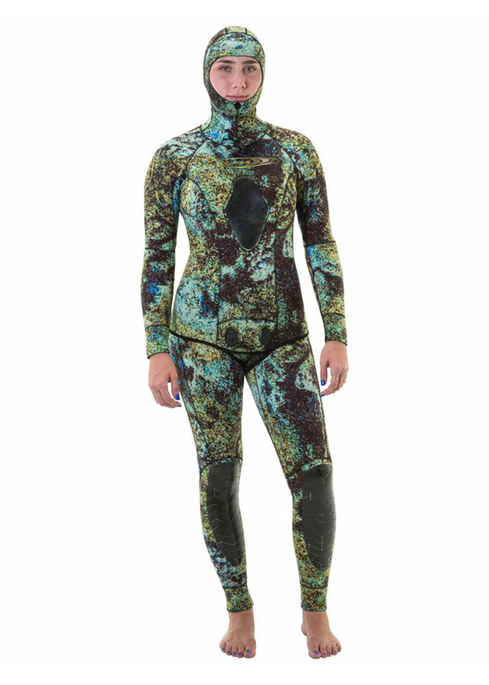 Riffe Women's Digi Tek 3.5mm Open Cell 2-Piece Wetsuit for Scuba Diving, Spearfishing & Water Sports | Premium Neoprene Comfort & Warmth