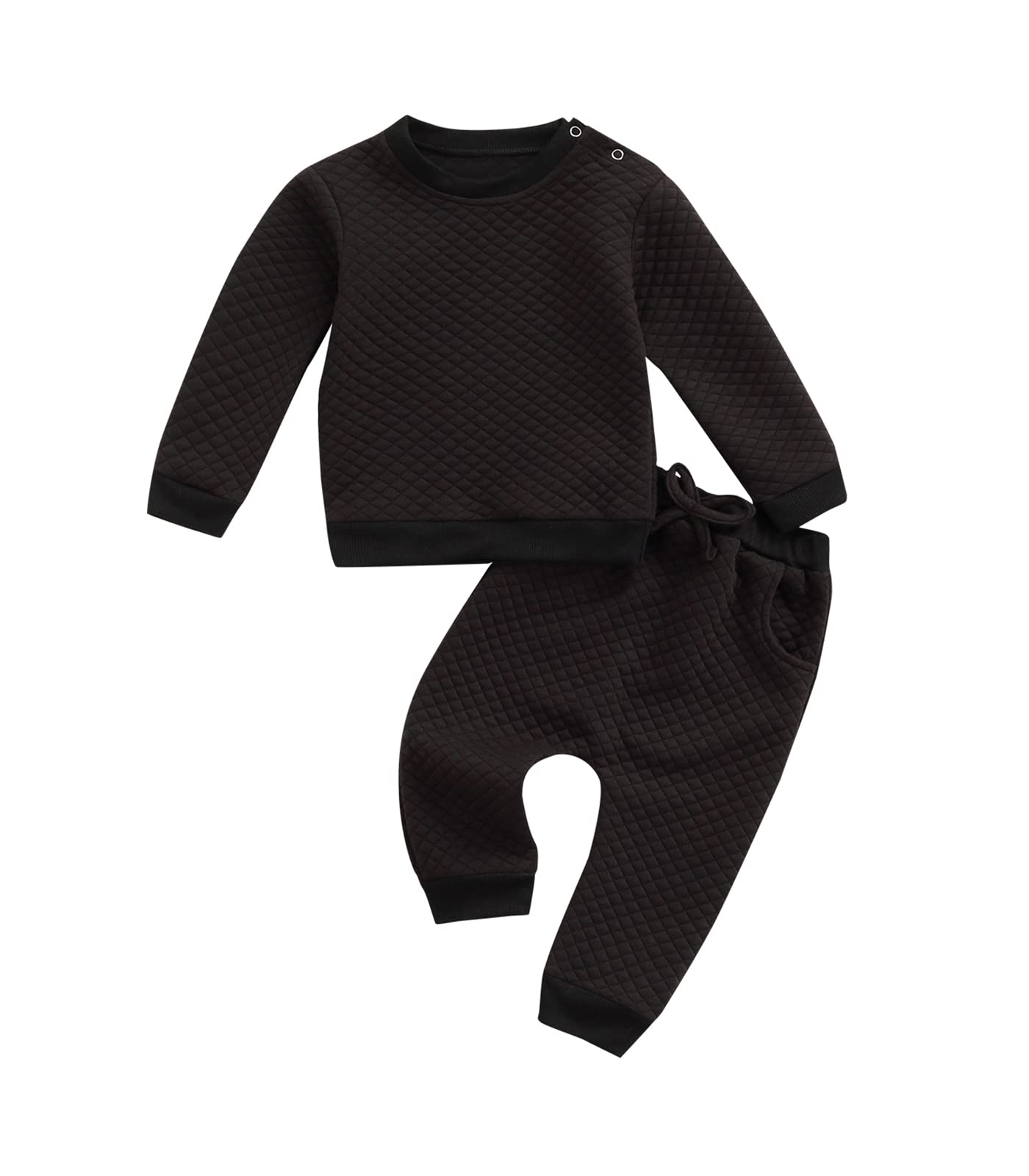 Newborn Baby Clothes - Gender Neutral Sweatsuit Set with Long Sleeve Pullover & Pants | Warm Unisex Outfit for Boys & Girls | Perfect for Playdates, Family Photos & Cozy Winter Wear