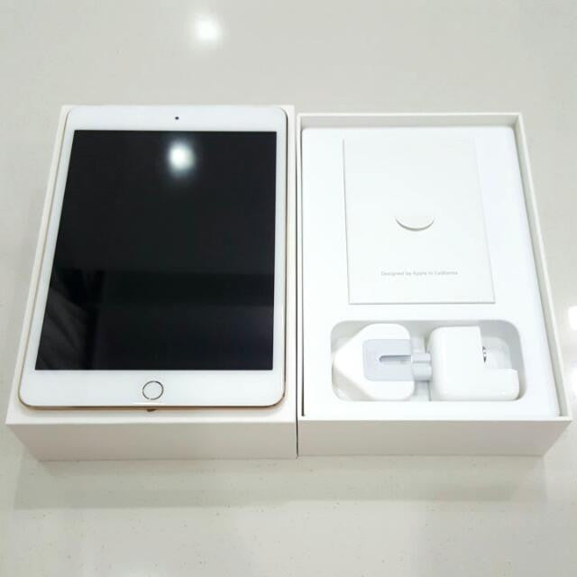 Apple iPad Mini 4 16GB 4G LTE Gold - Portable Tablet for Work, Travel & Entertainment | Fast Performance & Stunning Display
