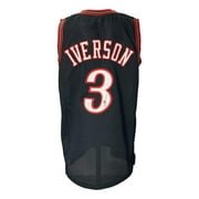 Allen Iverson Autographed Black Pro Style Basketball Jersey - JSA Certified - Perfect for Collectors, Fans, and Sports Memorabilia Displays