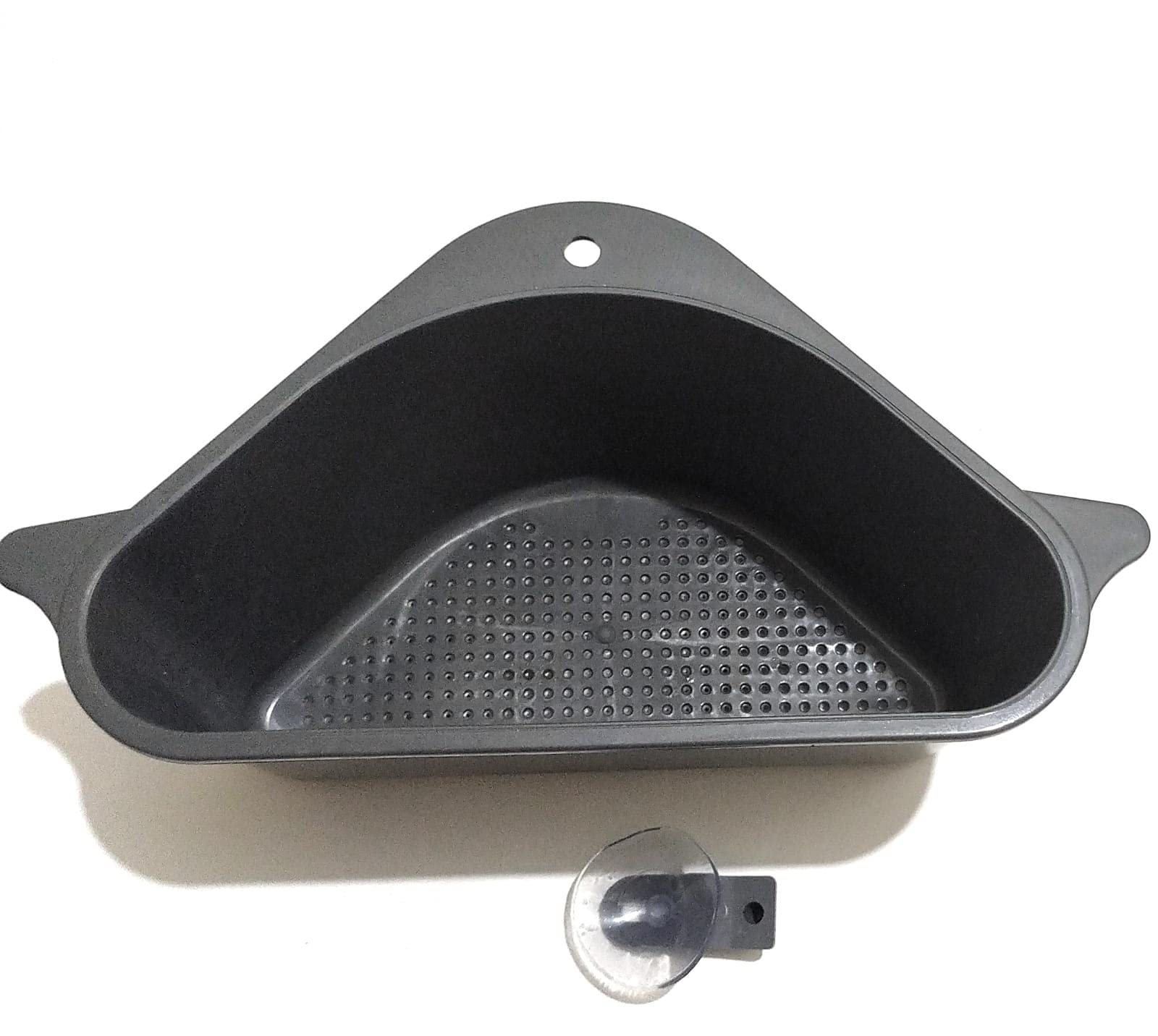 KKR Enterprise® Plastic Triangle Drain Shelf with Suction Cups - Multicolor Kitchen Sink Organizer for Sponge, Soap & Dish Brush | Space-Saving Bathroom & Kitchen Storage Solution