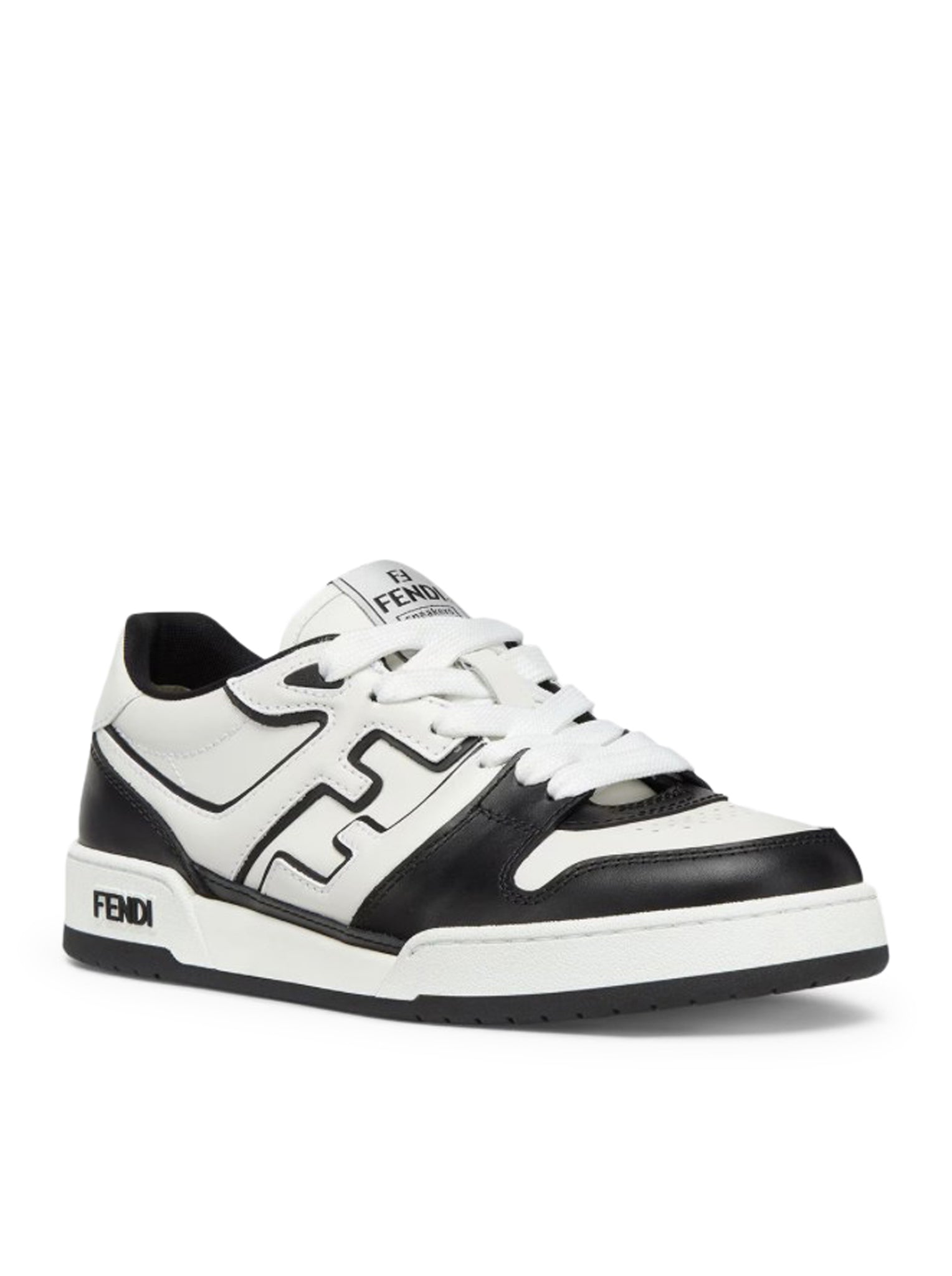 Fendi Match Sneakers for Women - Fashionable Luxury White Leather Low Top Sneakers | Comfortable Designer Shoes for Casual Wear, Street Style & Everyday Outfits