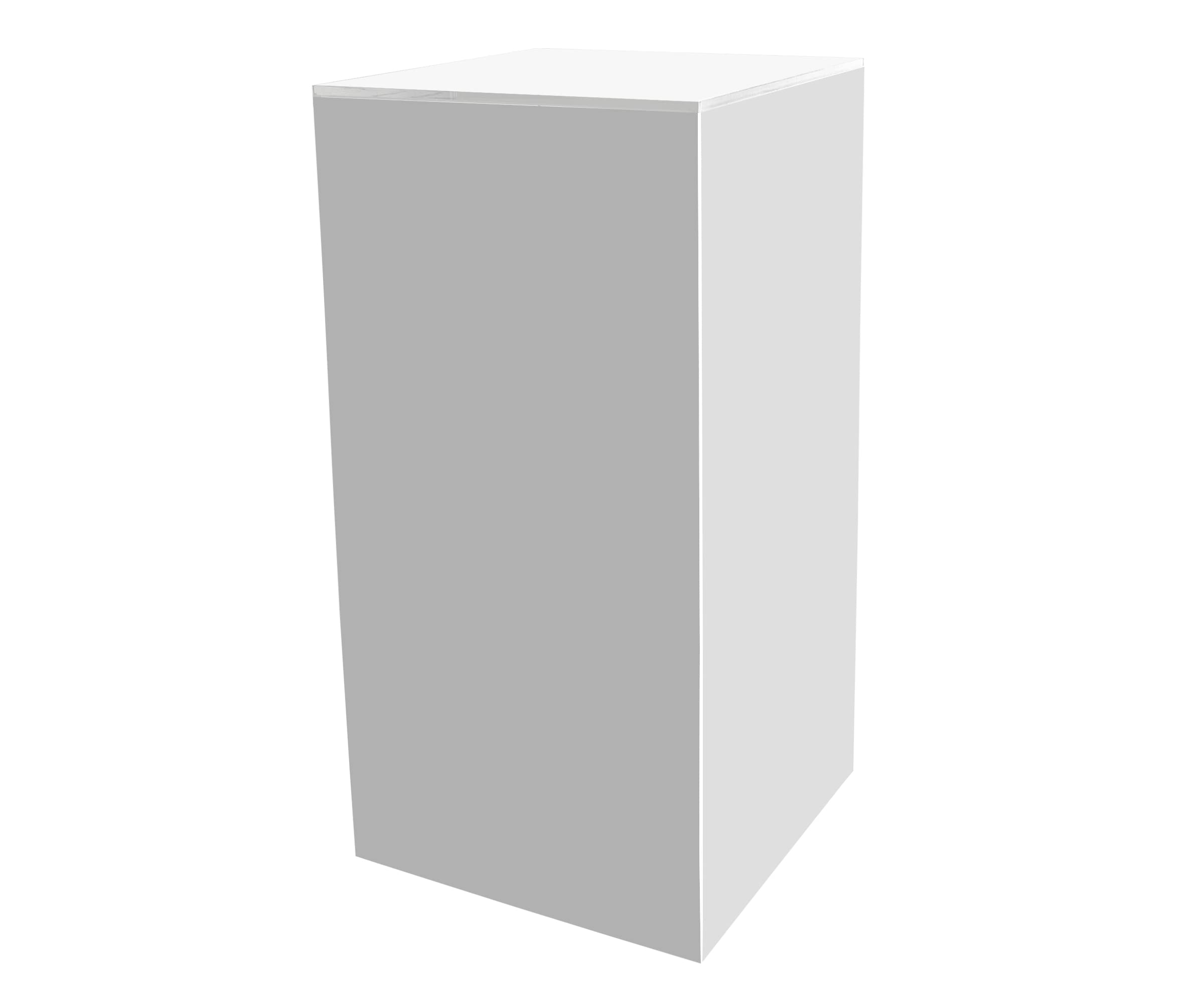 5-Sided White Pedestal Display Cube Riser - 12