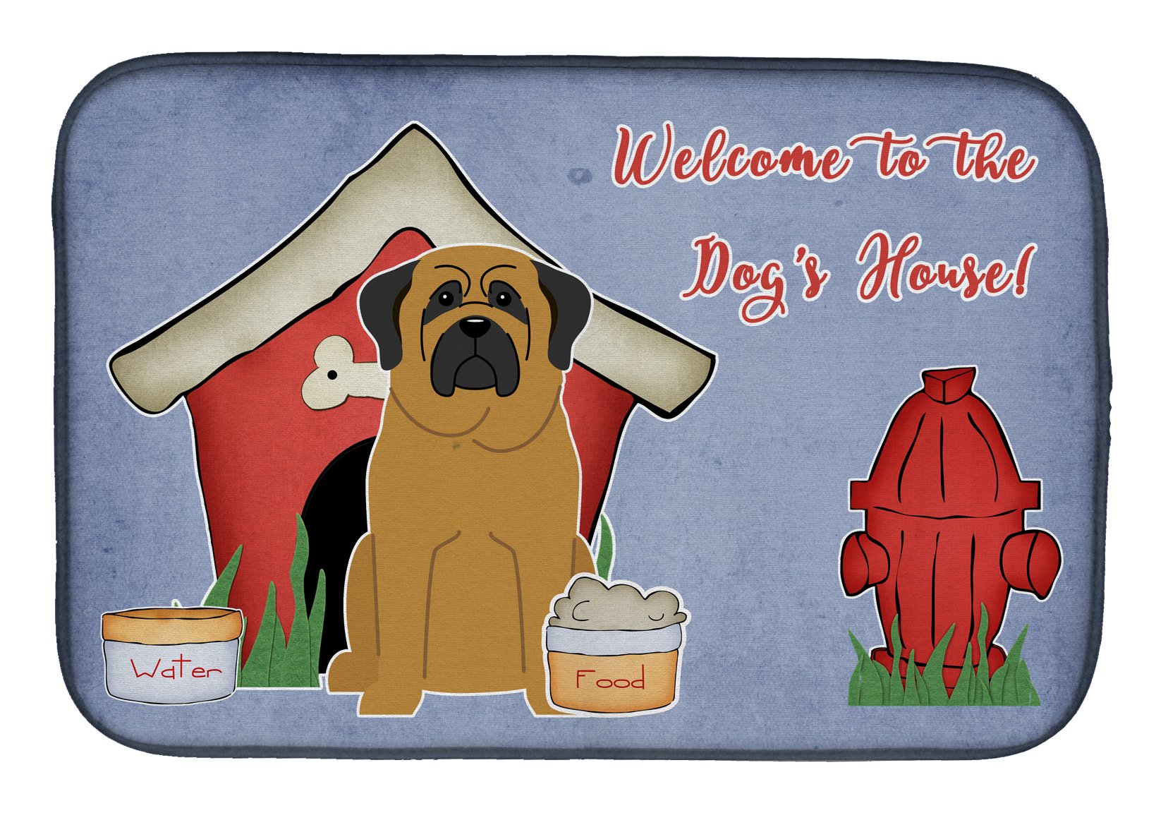Mastiff Dish Drying Mat - Absorbent Kitchen Counter Pad (14x21