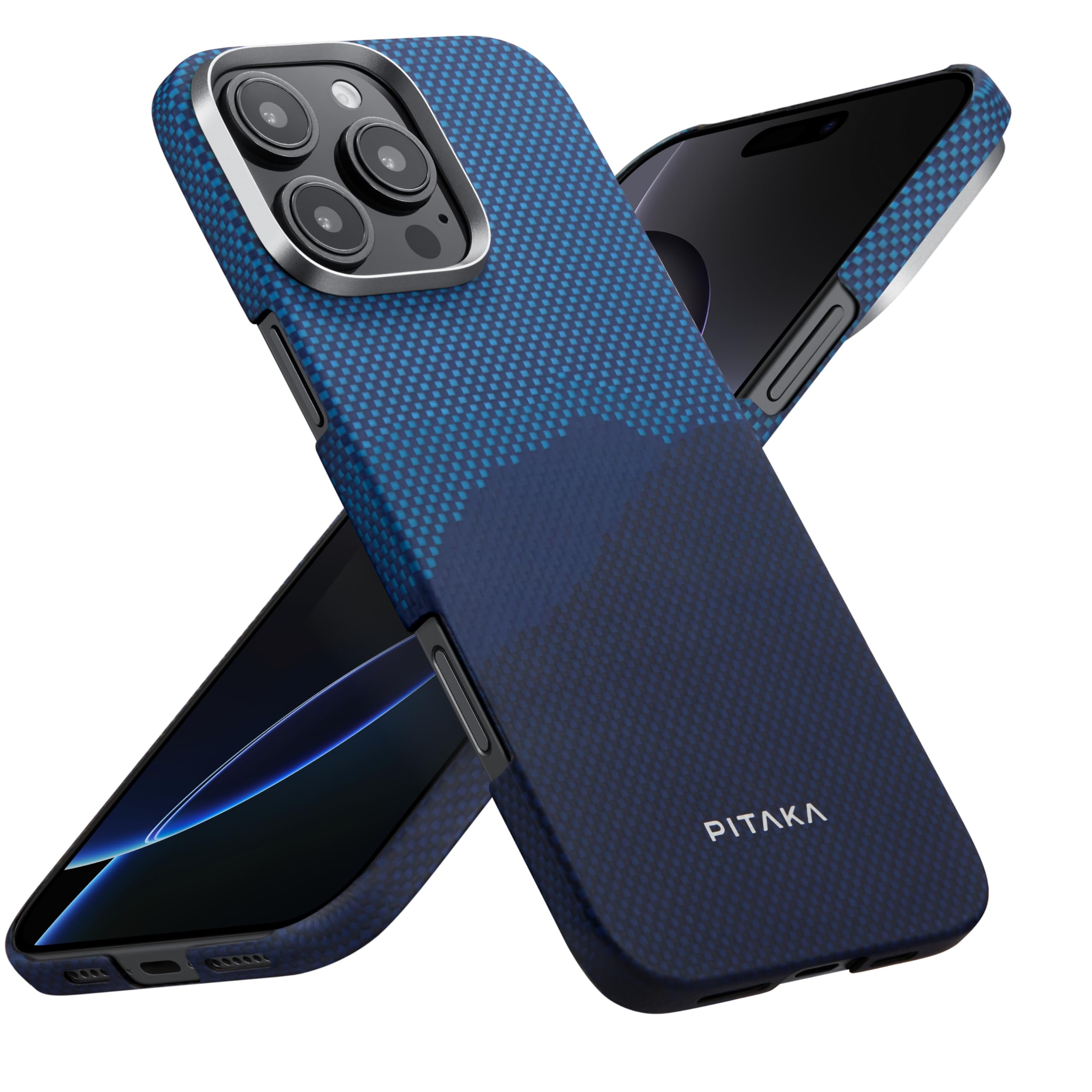 Pitaka iPhone 16 Pro Case with MagSafe - Ultra Thin & Light 1500D Aramid Fiber Protective Cover | Slim Design with Caseless Feel | Perfect for Everyday Use, Travel & Business Professionals