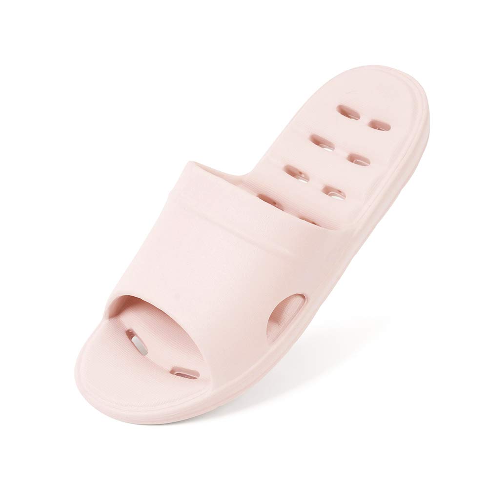 Luffymomo Women's Non-Slip Shower Sandals with Drainage Holes - Comfortable Bathroom Slippers for Spa, Pool & Home Use
