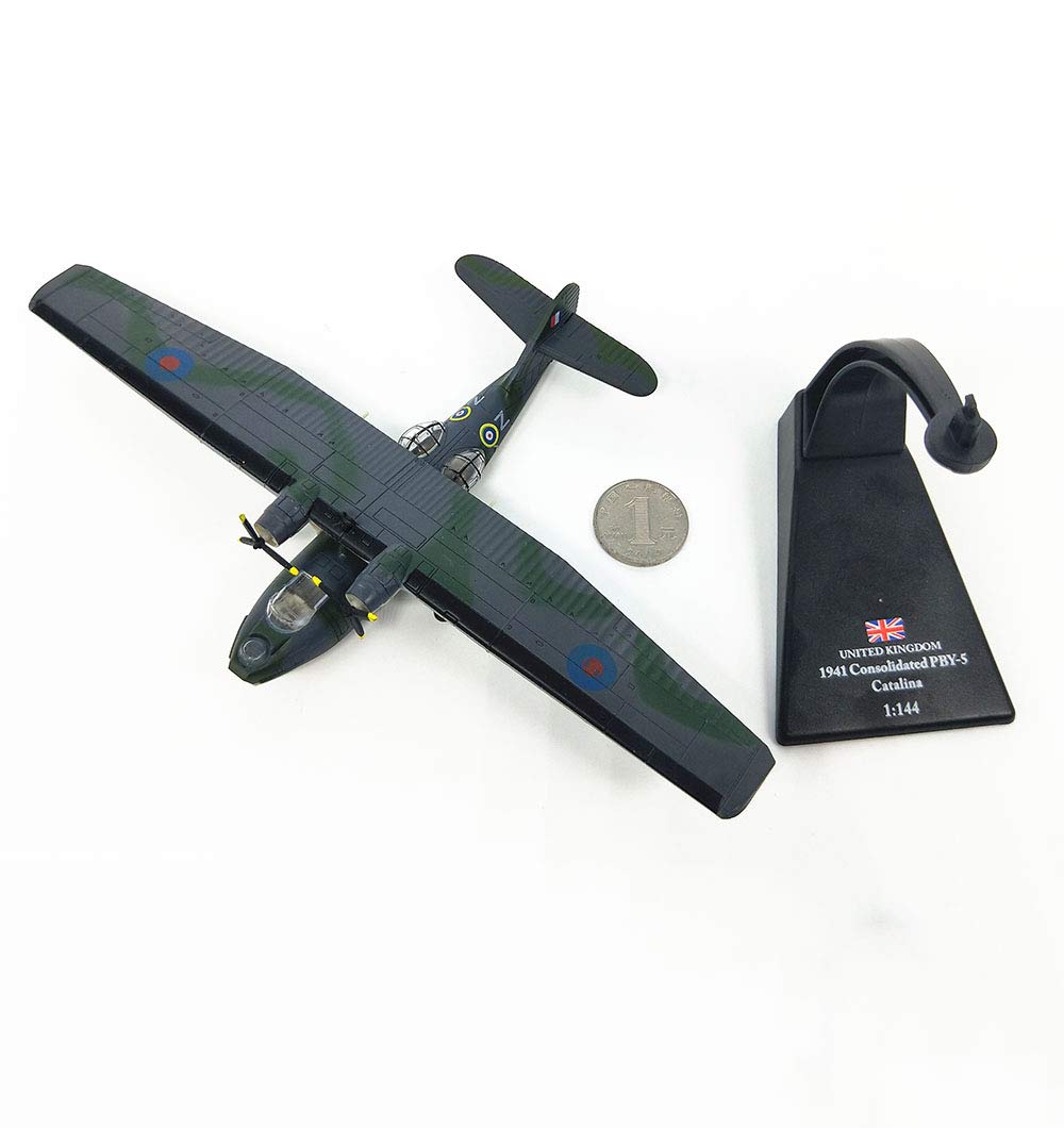 1/144 WWII PBY Catalina Fighter Model - Military Collectible Gift for Adults - Display & Hobby Use