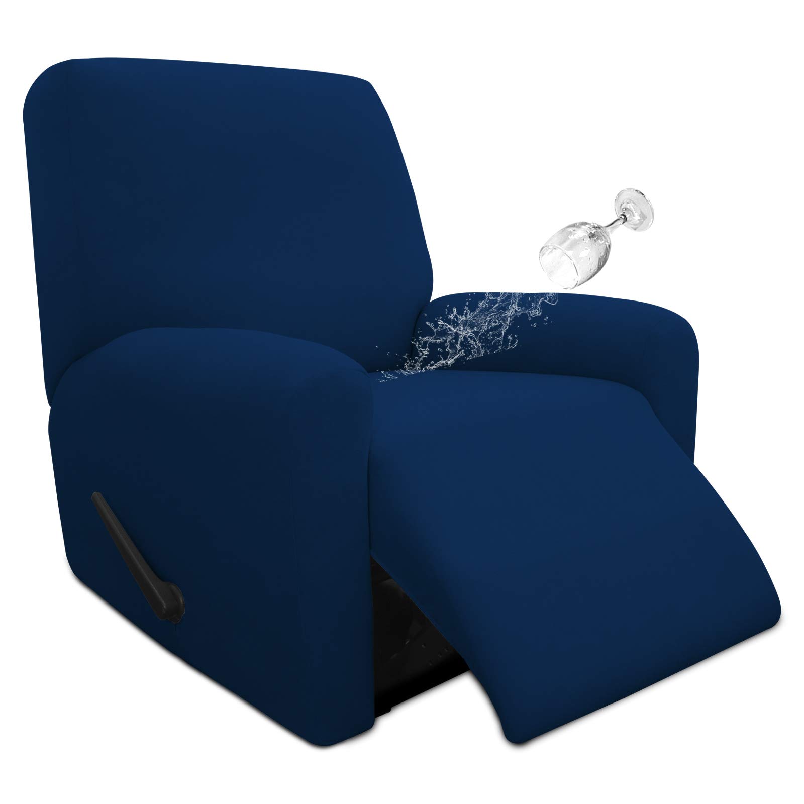 **100% Waterproof Recliner Cover - Stretchable Sofa Slipcover for Dogs & Pets | Leakproof Furniture Protector for Kids | Soft, Durable & Easy to Clean | Perfect for Living Room, Bedroom & Pet-Friendly Homes (Navy Blue)**