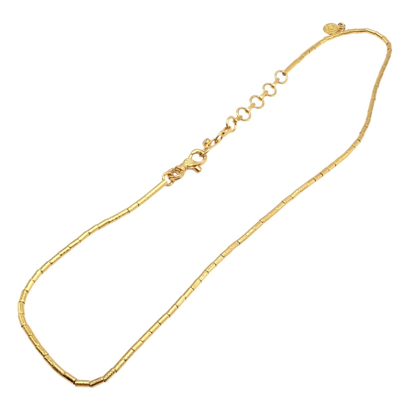 Authentic Gurhan 24K Yellow Gold Diamond Lentil Necklace - Luxury Jewelry for Women, Perfect for Weddings, Anniversaries & Special Occasions