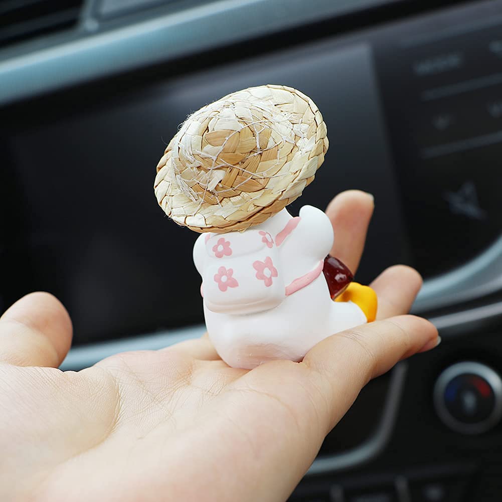 Cute Swing Duck Car Mirror Pendant Decor - Fun Rearview Mirror Hanging Ornament for Women & Men - Perfect Car Accessory Gift (Cola Style) - Great for Road Trips & Daily Commutes