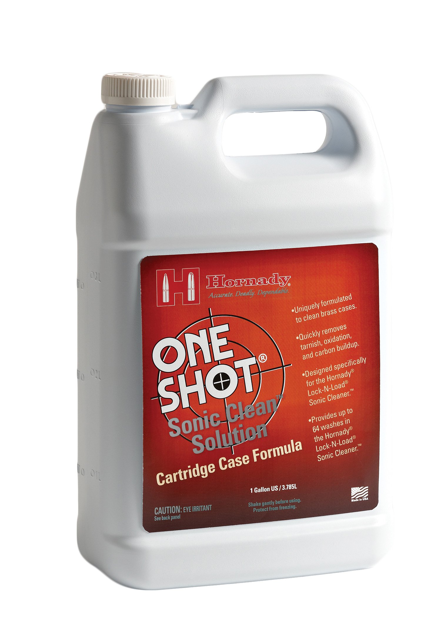 Hornady Lock-N-Load Sonic Gun Cartridge Cleaner Solution - Fast & Effective Brass Cleaning for Reloading - Perfect for Rifle, Pistol & Shotgun Shells at Home or Range