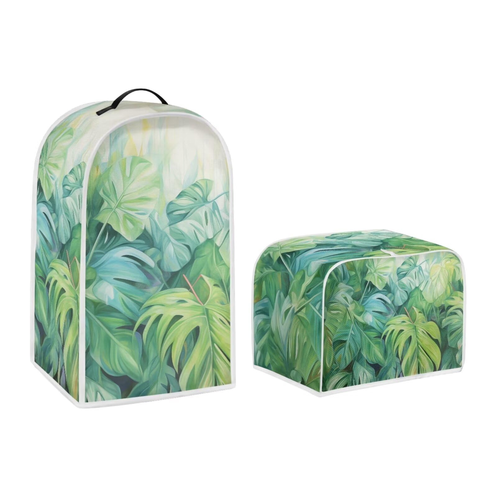 Palm Tree Dust Cover for Kitchen Appliances - Washable & Dustproof Blender, Toaster, Bread Maker Protector | Perfect for Countertop Organization & Small Appliance Protection