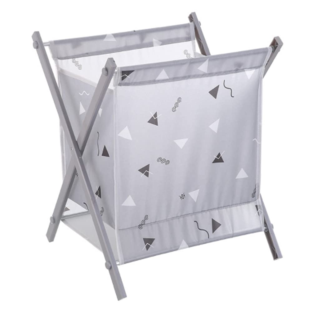 Foldable Storage Bins - Collapsible Square & Triangle Organizer Baskets for Closet, Drawer, Pantry | Waterproof Fabric | Blue, Pink, Gray | Space Saving Home Storage Solution | Perfect for Bedroom, Bathroom & Kids Room Organization