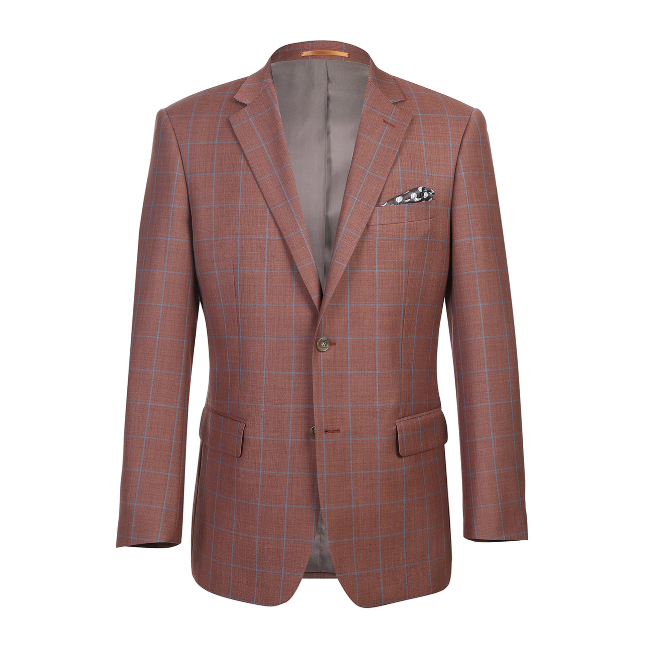 Renoir Classic Fit Wool Blazer for Men - Alessandro Vitello Brown 565 5 | Premium Business Attire & Formal Wear | Perfect for Office, Weddings & Special Occasions