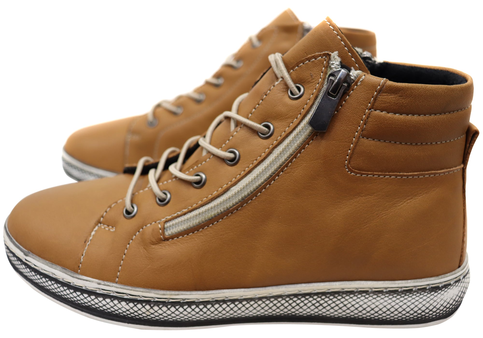 Orizonte Akari Women's Comfortable Leather Ankle Boots - European Style for Casual Wear, Office & Outdoor Walking