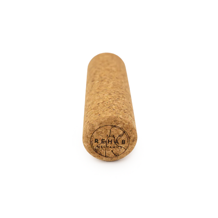 The Rehab Mechanics Mini Cork Roller - Portable Muscle Massage Tool for Pain Relief & Recovery - Perfect for Athletes, Yoga & Post-Workout Therapy
