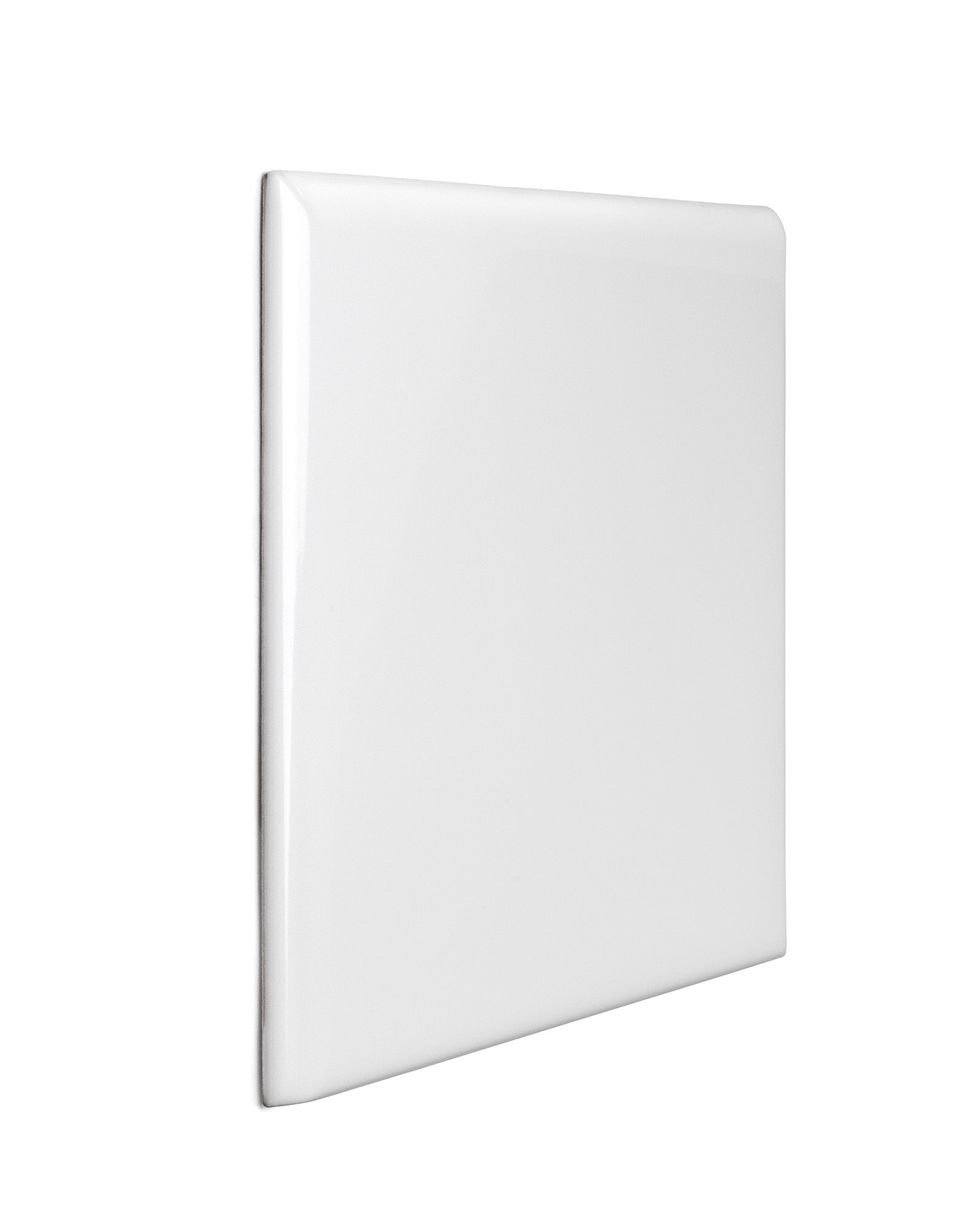 Kakel Victoria 15 x 15 cm White Bullnose Corner Tile - Perfect for Kitchen Backsplash & Bathroom Wall Edging