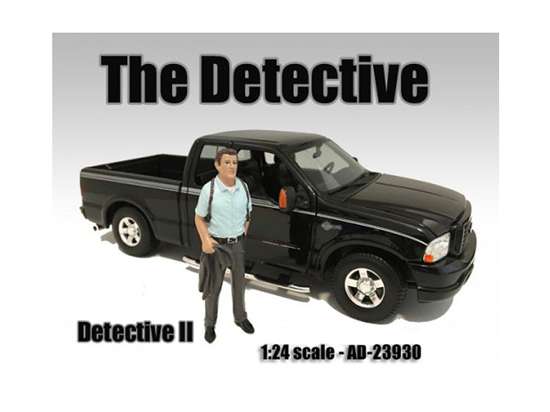 American Diorama 1:24 Scale The Detective #2 Figure - Highly Detailed Collectible Model for Police Crime Scene Dioramas & Miniature Displays