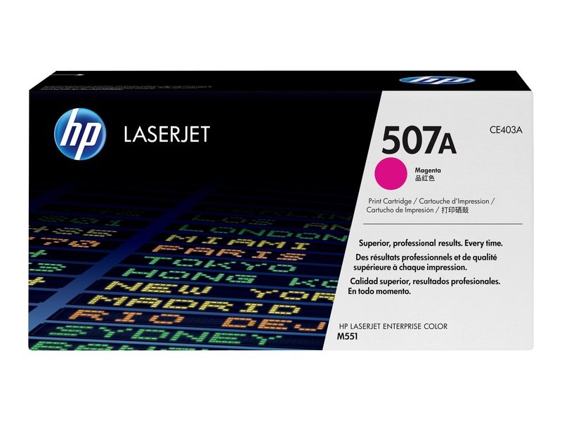 Original HP 507A Magenta Toner Cartridge for HP LaserJet Printers - High Yield Replacement for Home & Office Printing