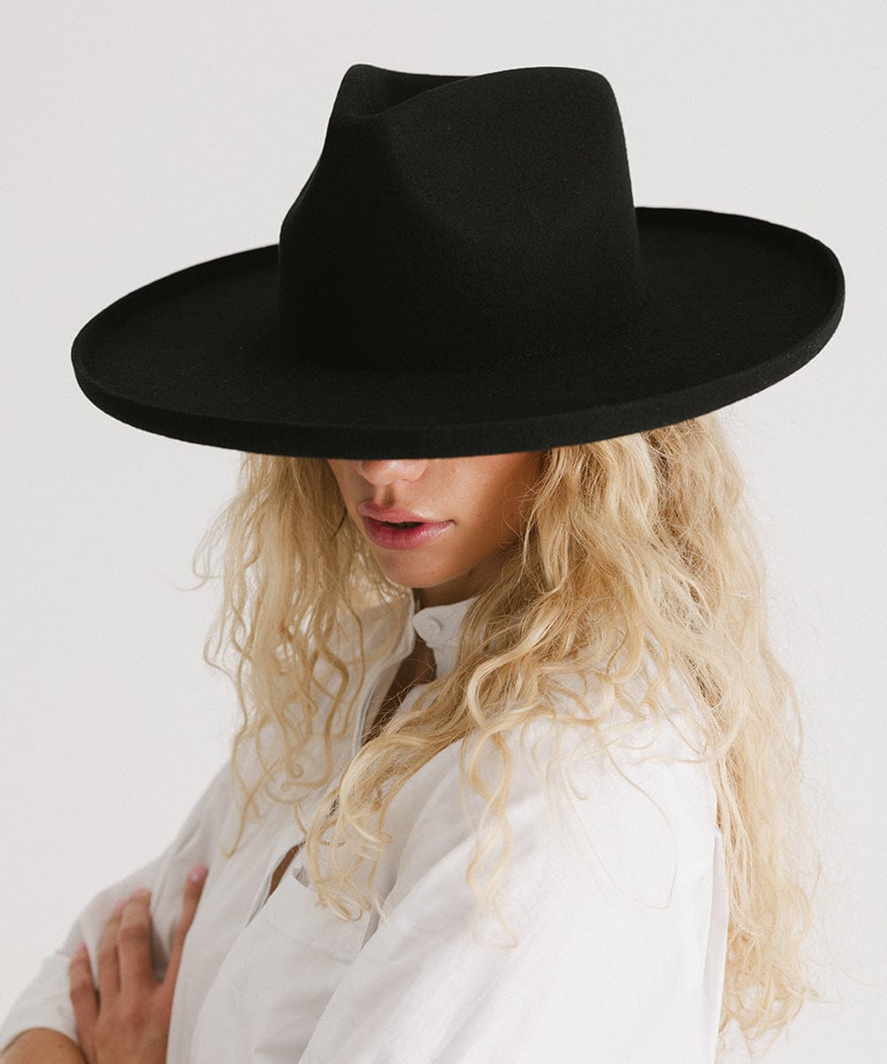 Amelia Pencil Brim Fedora Hat for Women - Stylish Wide Brim Sun Hat for Outdoor, Beach, and Summer Fashion