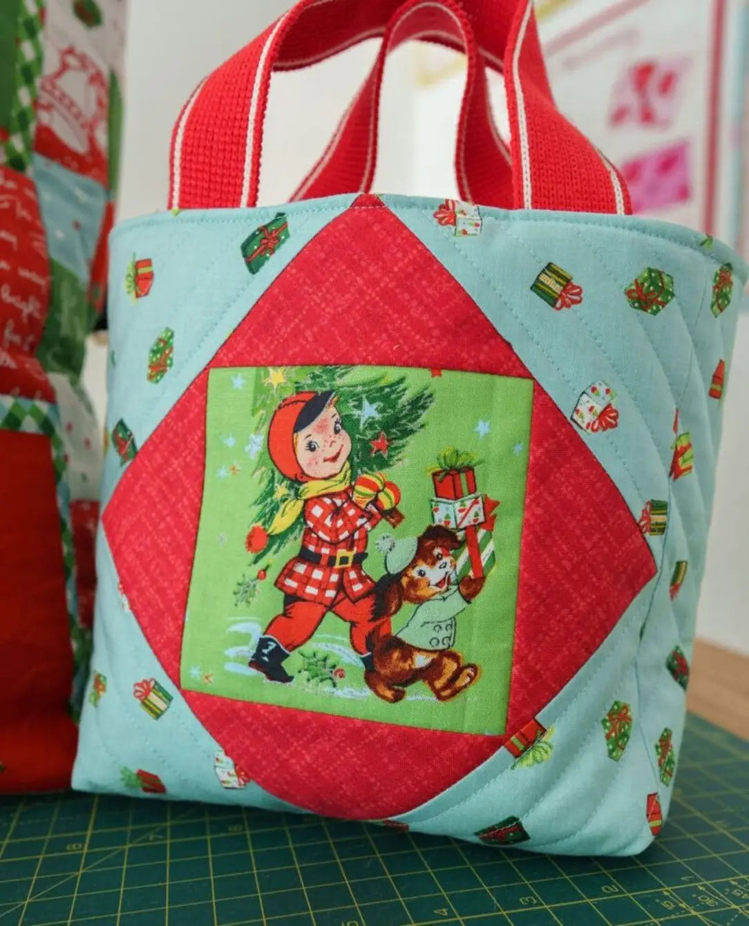 Lindsay Wilkes Jingle Bells Fabric Panel - Christmas Quilting & Crafting Material for Holiday Decorations, DIY Projects, and Seasonal Sewing