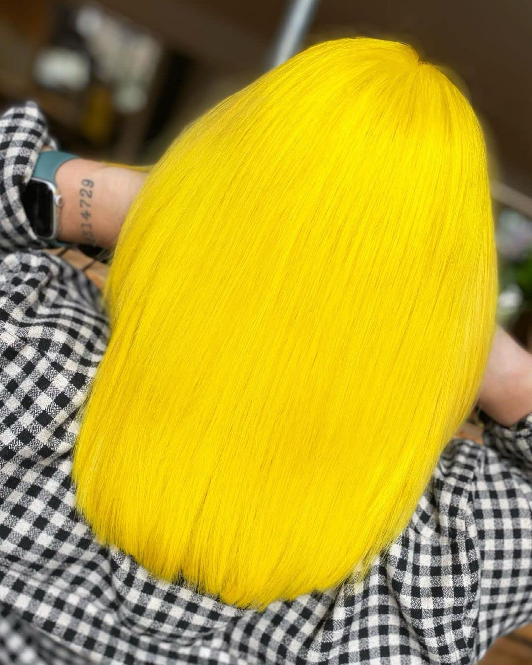 Crazy Color Salon Pro Semi-Permanent Hair Dye - Vibrant 77 Caution Shade for Women (5.07 oz) | Long-Lasting Fashion Hair Color for Parties, Cosplay & Creative Styling