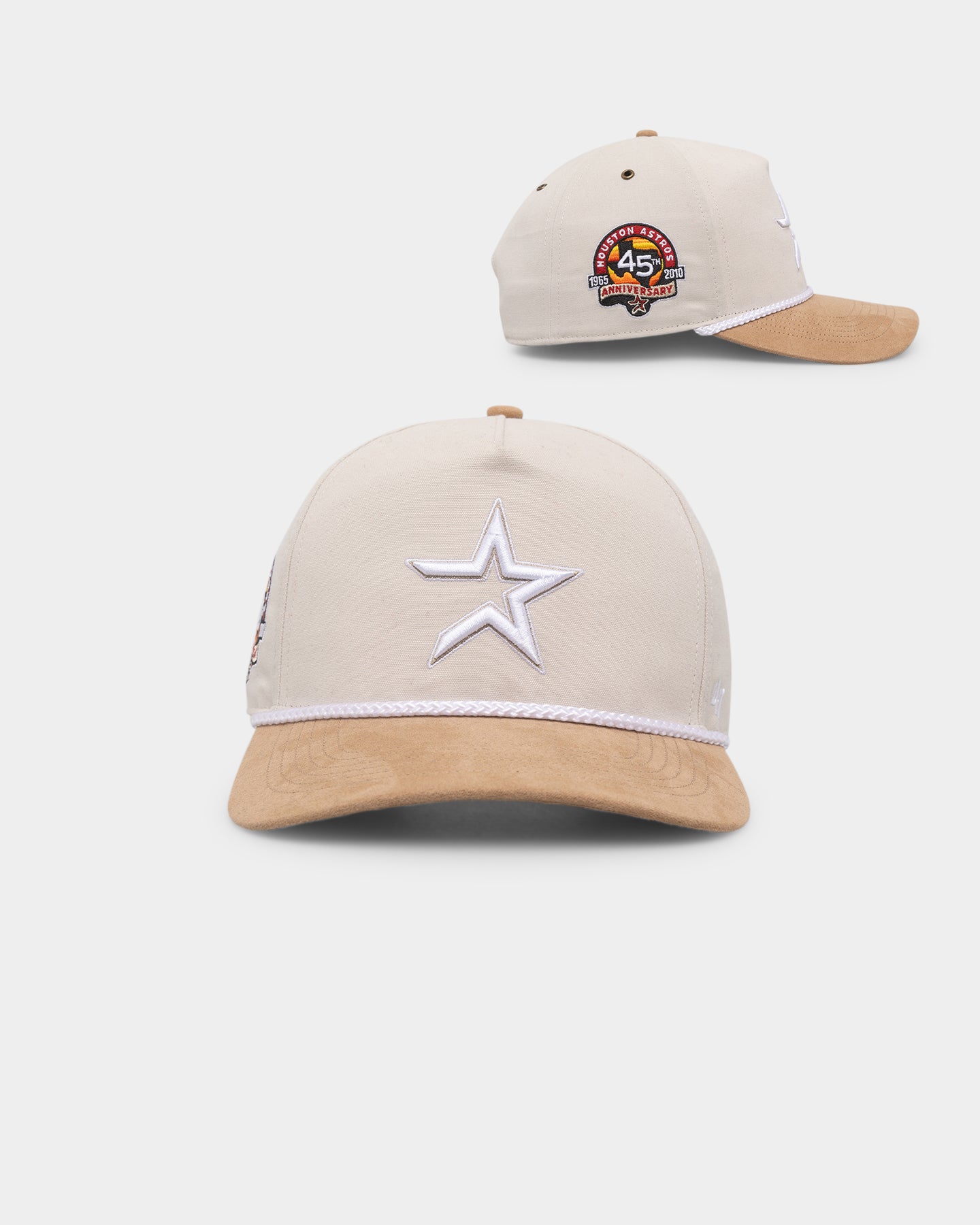 Houston Astros Snapback Hat - 47 Brand Sand Dune & Khaki Adjustable Baseball Cap for Men & Women - Perfect for Games, Outdoor Activities & Casual Wear