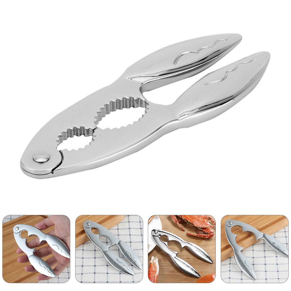 Premium Zinc Alloy Crab Claw Cracker Tool Set - Heavy Duty Crab Leg Shell Opener & Kitchen Pliers for Seafood Lovers | Perfect for Crab Legs, Lobster, Shellfish | Ideal for Home Cooking, Restaurants & Seafood Parties