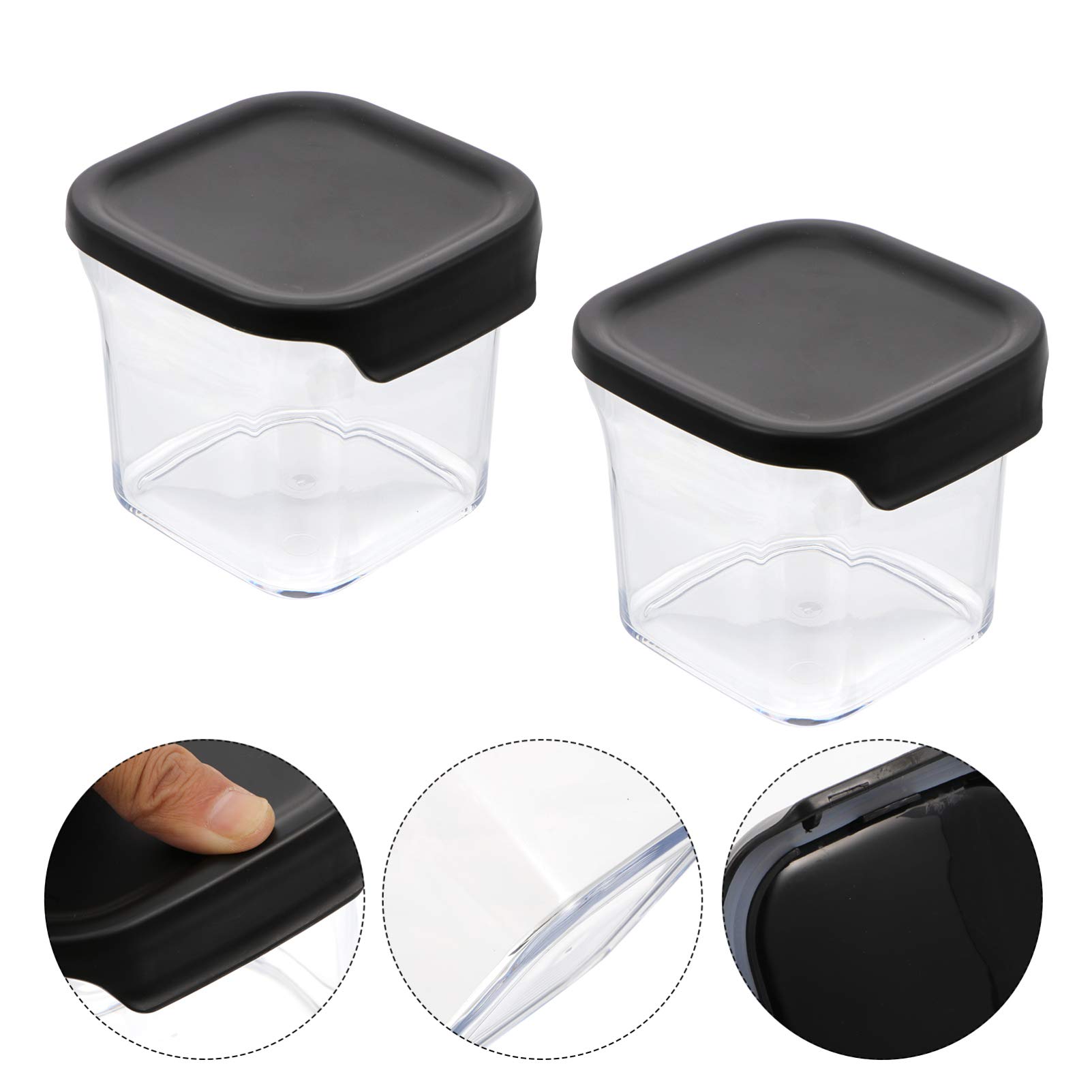 2-Pack Airtight Food Storage Containers with Lids - BPA-Free Kitchen & Pantry Organization Jars for Dry Food, Spices, Coffee, Tea - Ideal for Home, Office & Meal Prep