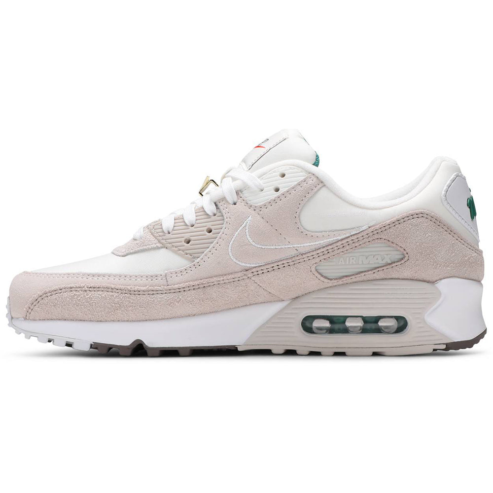 Nike Air Max 90 SE Men's Running Shoes - Sail/White Cream/Light Bone Colorway | Comfortable Cushioned Sneakers for Jogging, Gym Workouts & Casual Wear