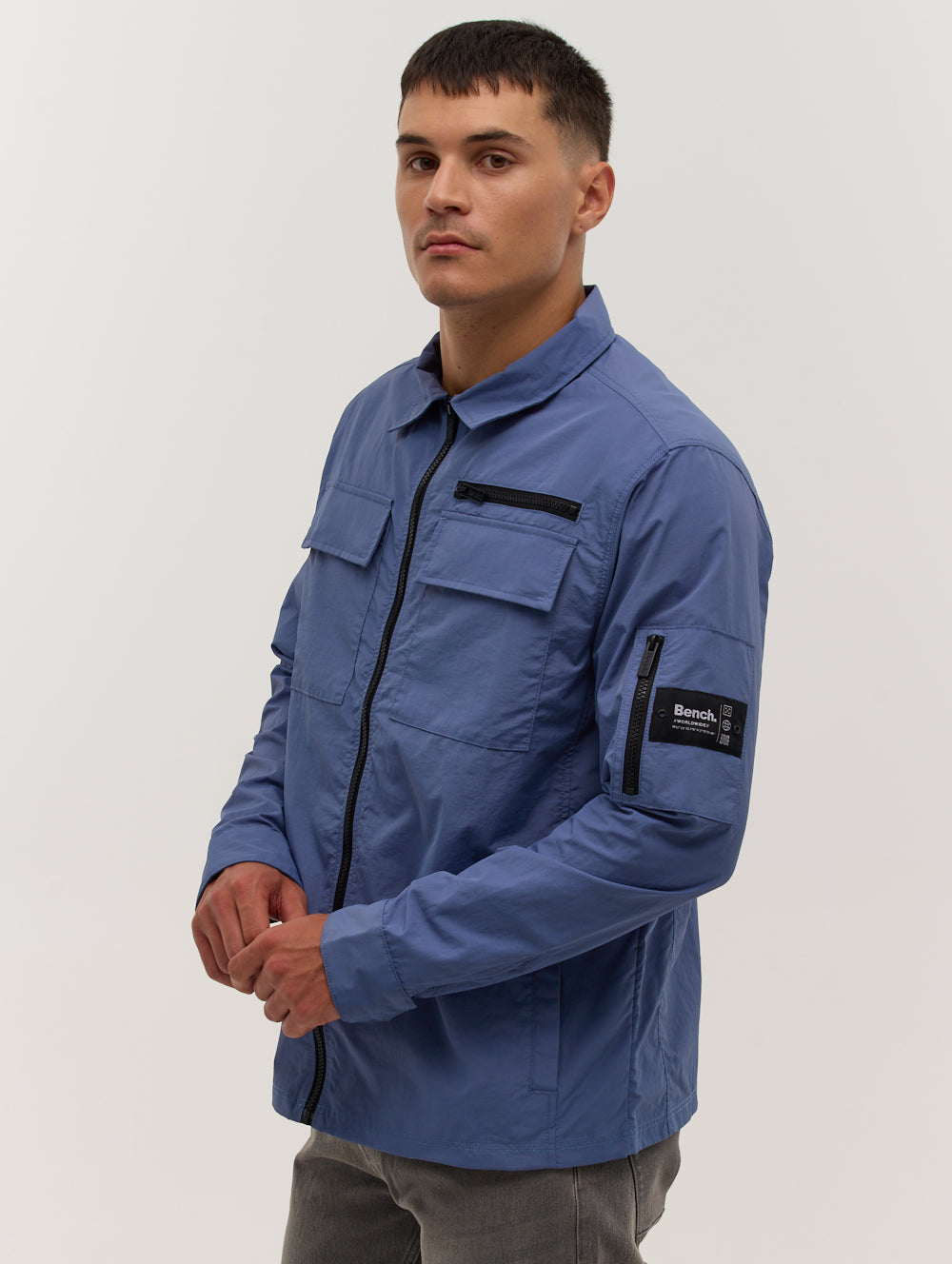 Branson Sleeve Pocket Shacket - Stylish Fleece Lined Overshirt for Men & Women | Perfect for Outdoor Adventures, Casual Wear & Layering in Fall/Winter