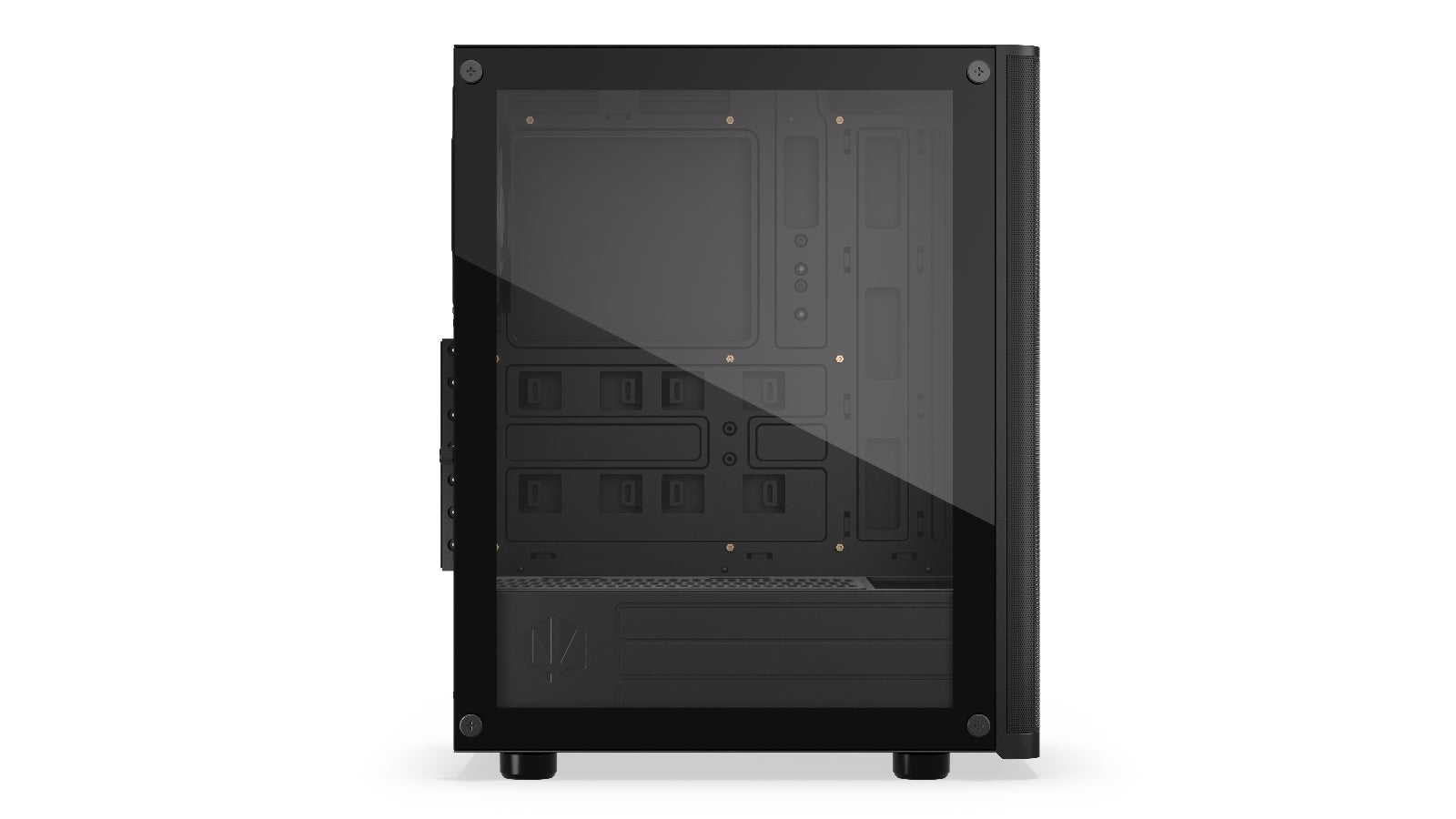 Endorfy Ventum 200 ARGB ATX Mid Tower PC Gaming Case - High Airflow Tempered Glass Design with RGB Lighting (EY2A014) - Perfect for Gaming Rigs & Custom PC Builds