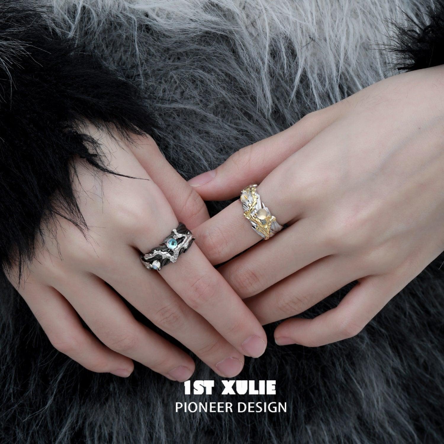 Lucifer S925 Sterling Silver 18K Gold Plated Feather Ring for Women - Elegant Bohemian Jewelry Gift for Birthday, Anniversary & Special Occasions