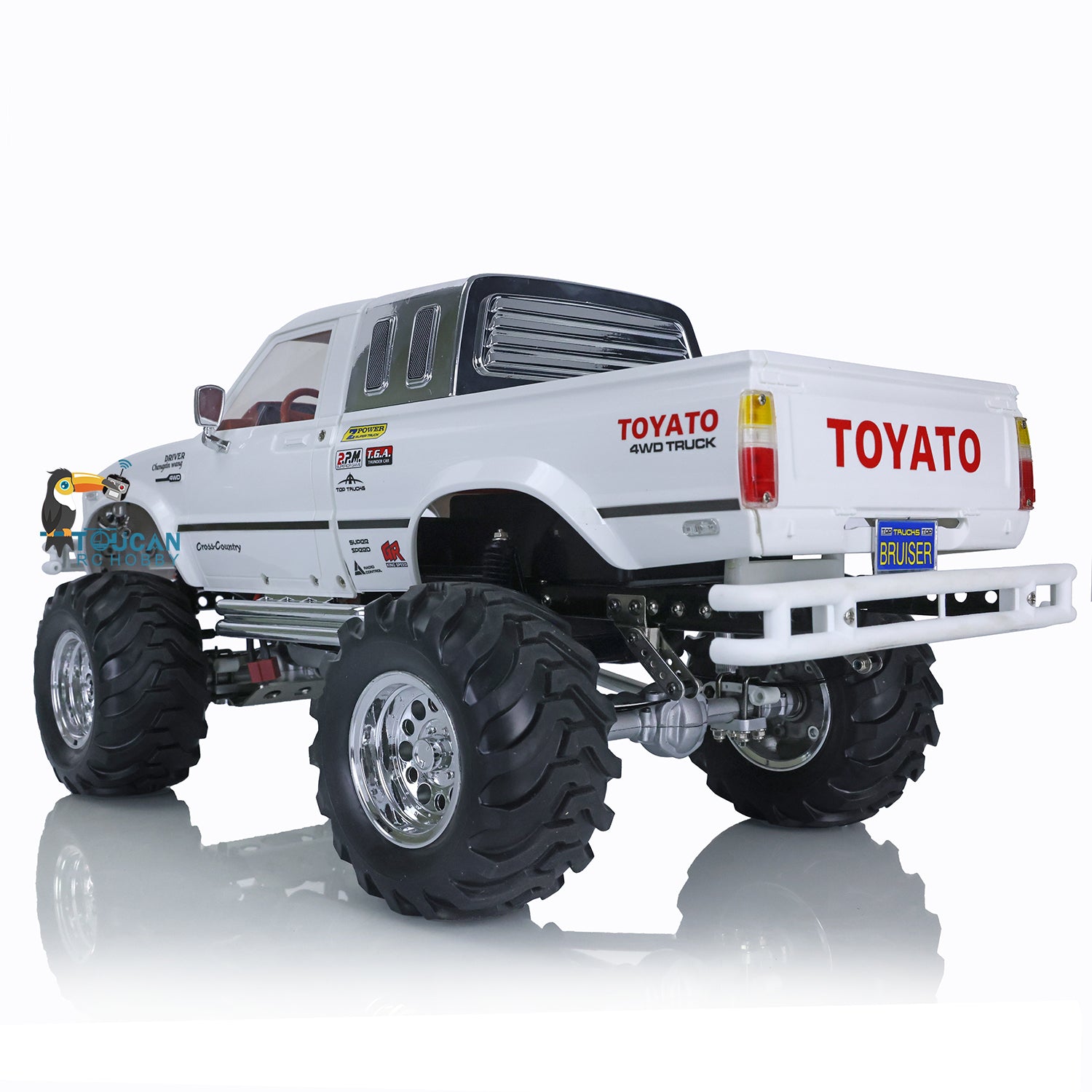 1/10 Scale HG 4WD RC Pickup Truck - 2.4Ghz Remote Control Off-Road Rally Racing Crawler Car - Ready to Run RTR Model for Adults & Kids - Perfect for Backyard Racing, Trail Crawling & Off-Road Adventures