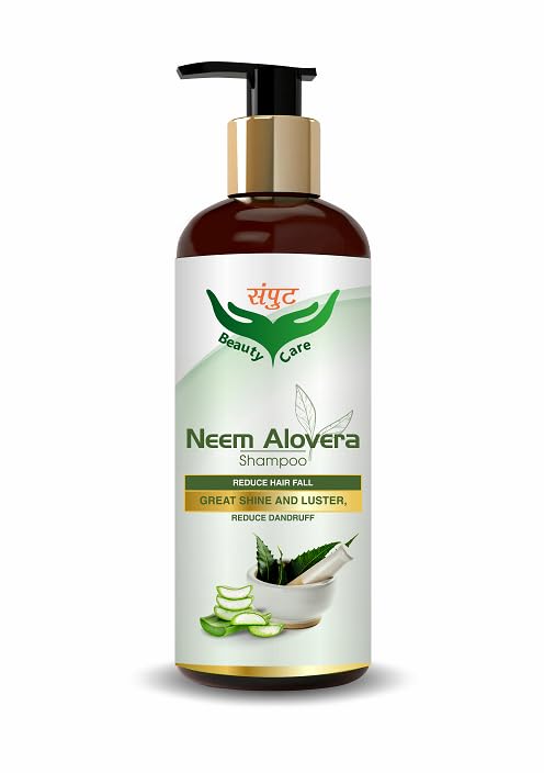 Samput Beauty Care Neem & Aloe Vera Shampoo for Dandruff Control - Prevents Hair Loss, Strengthens Hair Follicles for Men & Women (250ml) | Ideal for Daily Use & Scalp Care