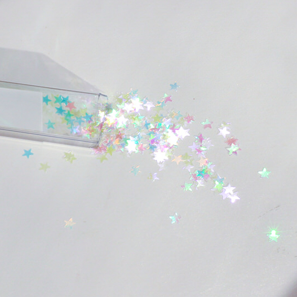 Lemonhead White Rainbow Stars Prisms - Colorful Reflective Decorative Stickers for DIY Crafts, Scrapbooking & Room Decor