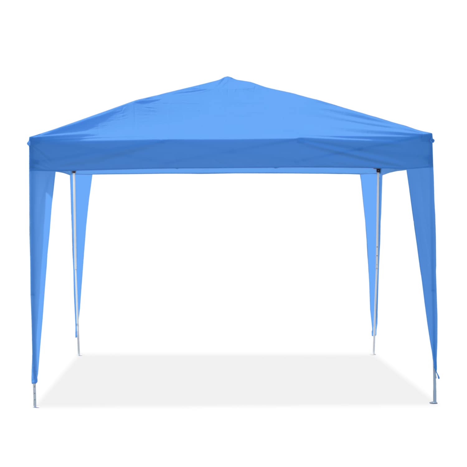 IMPACT CANOPY 040110003 Dressed Leg Canopy Tent - 10x10 ft Blue Outdoor Pop Up Shelter for Parties, Events & Camping - Waterproof & UV Protection