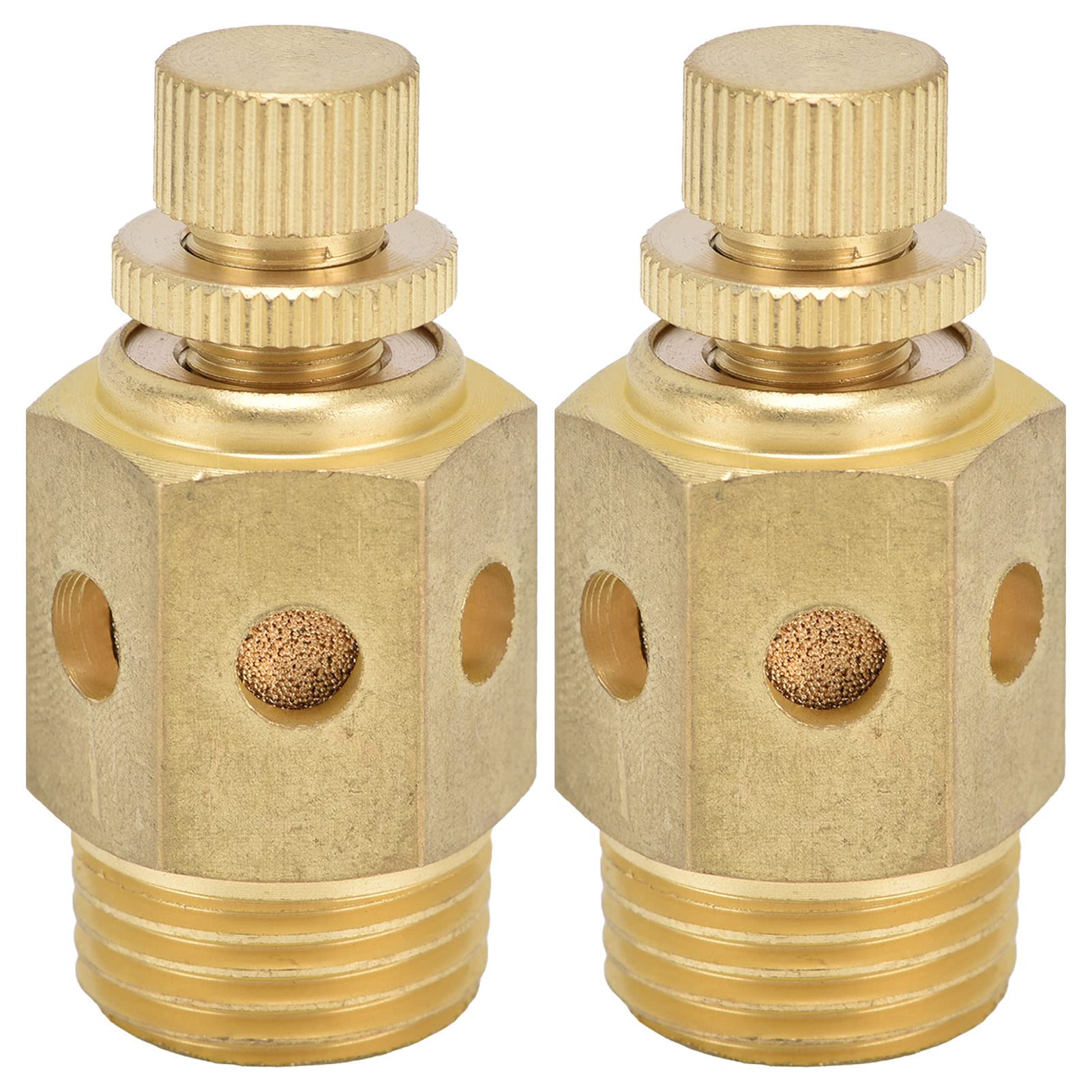 Brass Pneumatic Air Silencer Muffler - Quick Exhaust Noise Reducer for Compressors, Air Tools & Industrial Equipment | Perfect for Workshops, Factories & DIY Projects