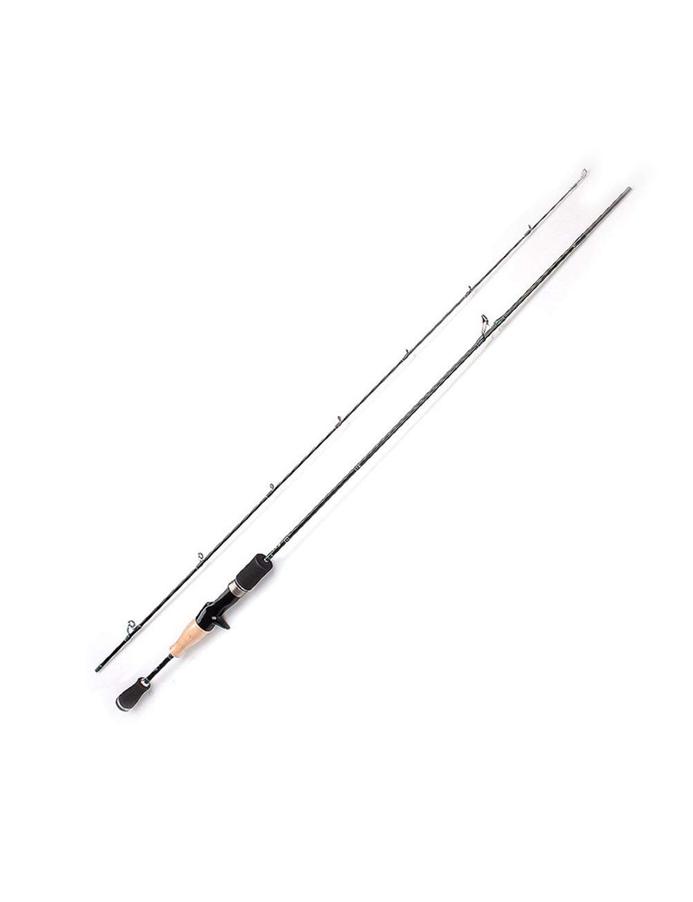 **WYSDYG Telescopic Baitcasting Fishing Rod - Carbon Fiber ML Power, Straight/Gun Handle for Freshwater & Saltwater - Squid Trolling, Casting, Travel Fishing - Includes Portable Storage Bag**