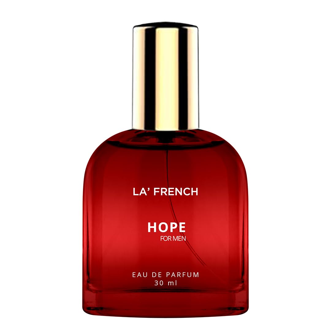 La French Hope Perfume for Men 30ml | Long Lasting Eau De Parfum | Premium Luxury Cologne with Fresh Scent | Travel Size & Date Night Fragrance | Perfect for Office, Evening Events & Romantic Occasions