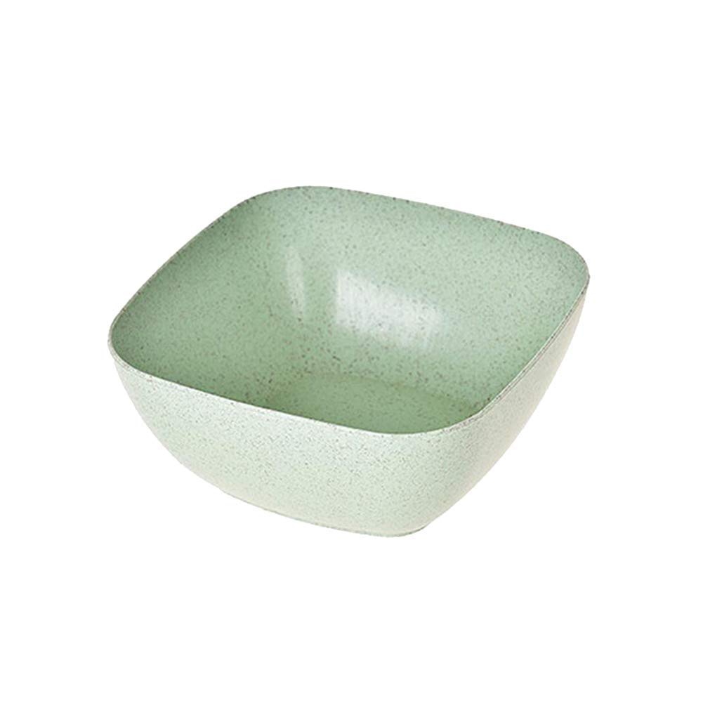 Eco-Friendly Wheat Straw Bowls - Square Salad Bowls for Snacks, Dried Fruit, Dessert, Pasta | Reusable Dinnerware & Serving Trays | Perfect for Picnics, Parties & Eco-Conscious Homes