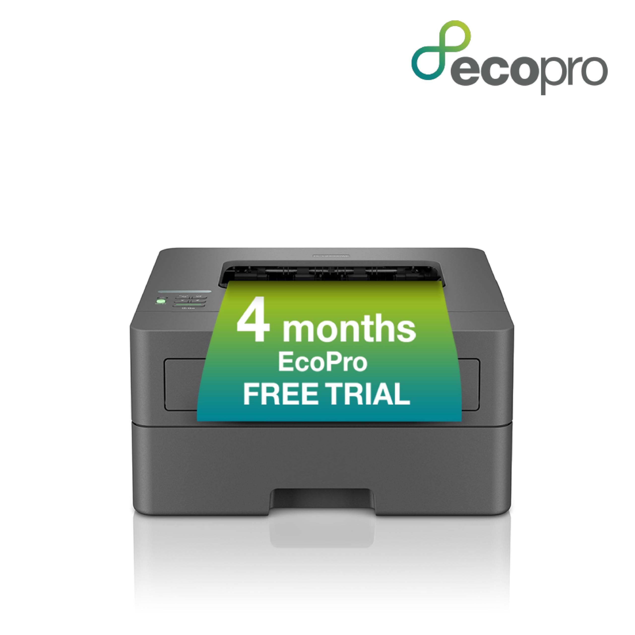 Brother HL-L2400DWE Monochrome Laser Printer with EcoPro Subscription - Single Function, Auto Duplex Printing, A4 Paper Size | 4 Months Free Trial & Automatic Toner Delivery (UK Plug) | Perfect for Home Office & Small Business Printing Needs
