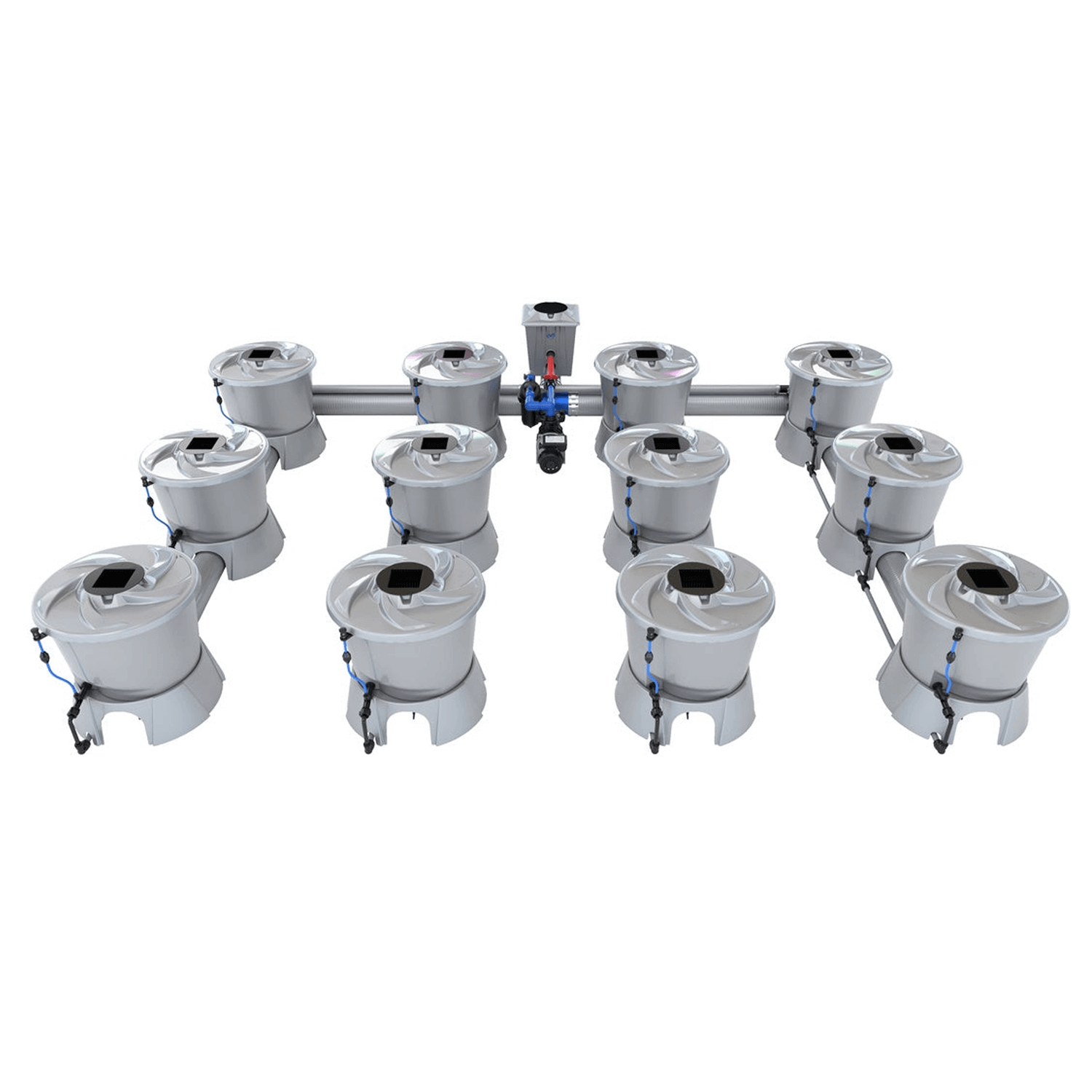ALIEN Hydroponics V SYSTEM 12 Pot 4 Row Hydroponic Growing Kit - Indoor Garden System for Herbs, Vegetables & Plants | Perfect for Home Growers & Hydroponic Enthusiasts